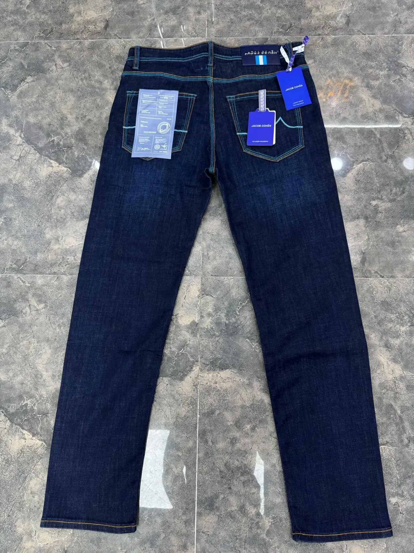 Jeans Thin Cotton Men 2026 Spring Summer new outdoors high quality embroidery comfortable straight Big size 29-40 Pants — image 3