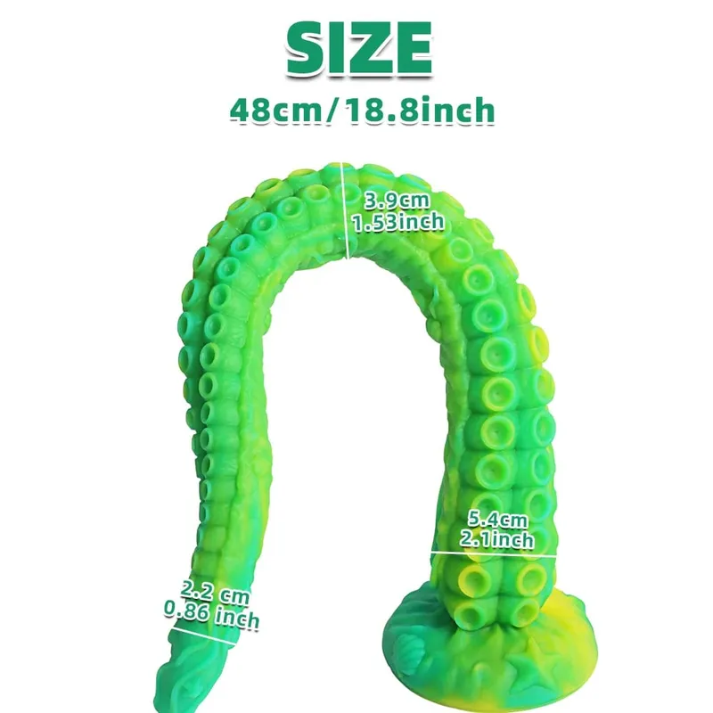Fantasy Tentacle Dildo Monster Shape Soft Silicone Anal Plug Prostate Massager Huge Fake Penis Adult Erotic Sex Toys for Women