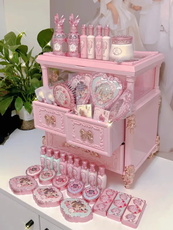 Flower Know Midsummer Night Carved Dressing Table Allin Makeup Gift Set