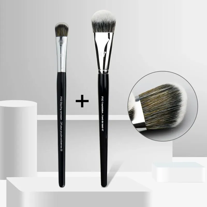 Professional Foundation Brush 47 Broom Head Liquid Foundation Shadow Concealer Brushes Women Face Base Makeup Beauty Tools