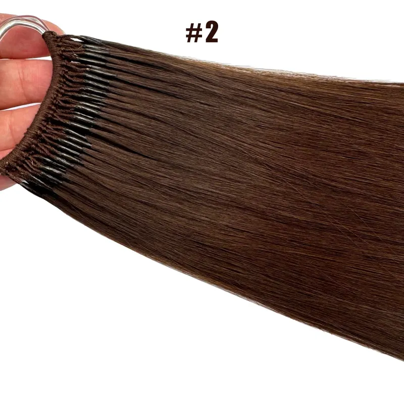 Straight Korea Popular Cotton String Twins Tip Hair Extensions Brazilian Remy Hair 0.5G/Pcs Keratin I-Tip Human Hair For Woman