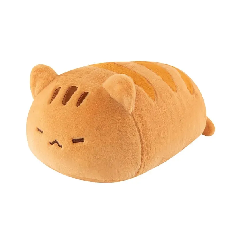 55/90cm Soft Cute Lying Cat Plush Pillow Nap Lumbar Back Support For Women Office Home Bedroom Sleeping Comfort Plush Cat Doll