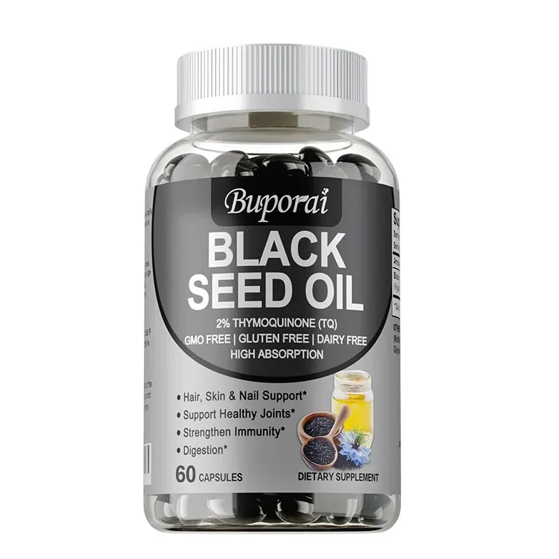 Premium Black Seed Oil 120 Capsules - Support Overall Health | Immune System Support Non-GMO Gluten-Free Supplement