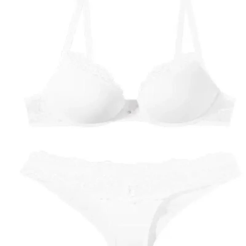 Women Elegant Lace Underwear Set Push Up Bra Soft Underwire Anti Sagging Support Lightweight Comfort Fashion Lingerie Set — image 5