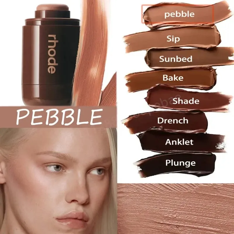 Contour Bronzer Stick Non-fading Waterproof Pocket Blusher LipBoost Lip Gloss Moisturizing Colada Lipstick Eye Patch — image 8