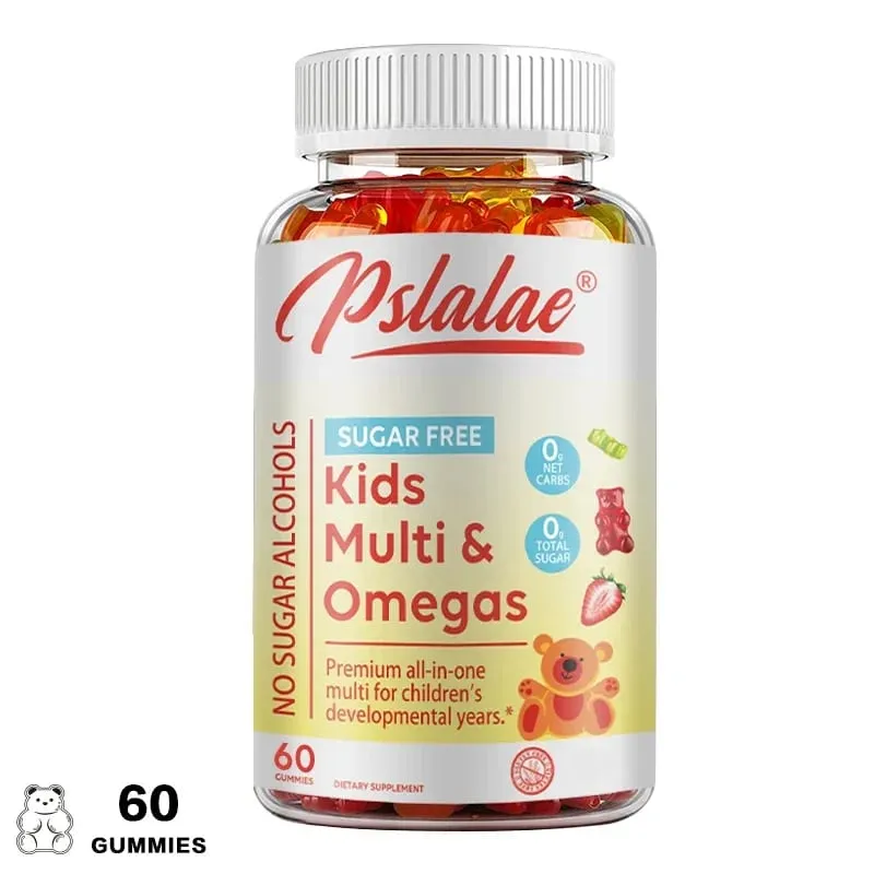 Kids Multivitamins Gummies - Boosts Immunity Promotes Healthy Brain and Body Development Provides Energy