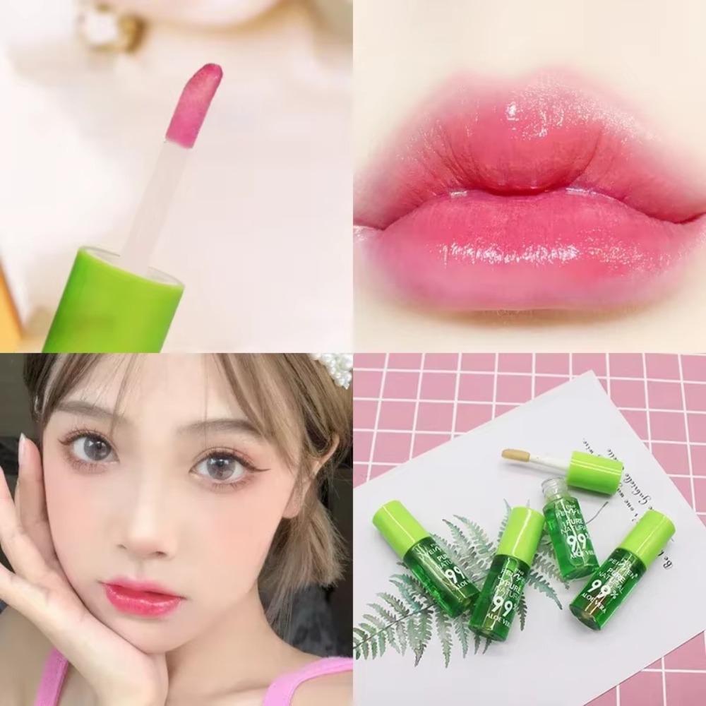 Aloe Vera Color-Changing Lipstick Long-Lasting Moisturizing Temperature-Activated Lip Balm Fade-Resistant Nourishing Lip CareSet