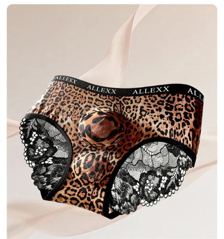 男性の下着レース cuecas masculino 3d 宇宙船 calzoncillos やつヒョウ柄 lencerías muy ホット sexys おもちゃ男性ランジェリー