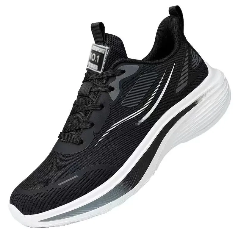 Men Summer Mesh Casual Running Shoes Lightweight Non Slip Shock Absorption Breathable Sneakers