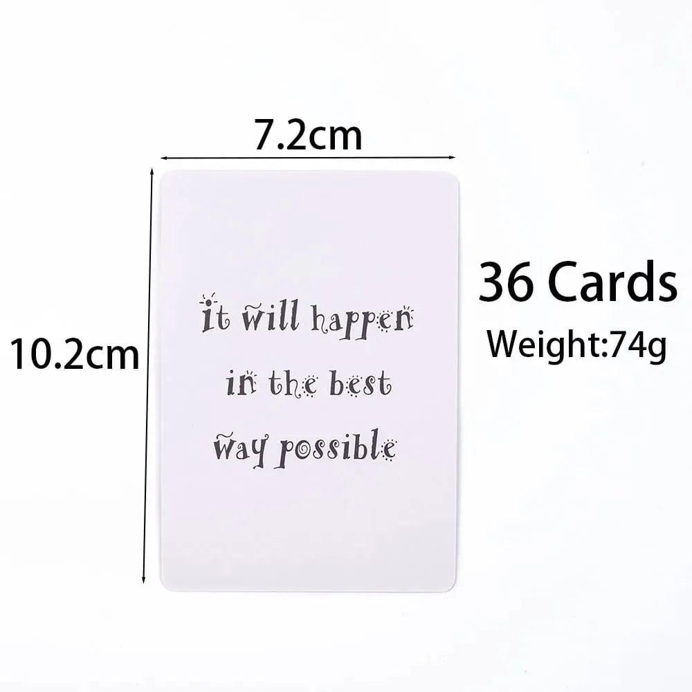 Answers Oracle Deck 36 Cards English Version Oracle Divination Fate Game Deck Tarot Table Board Games Playing Card 10.2*7.2cm