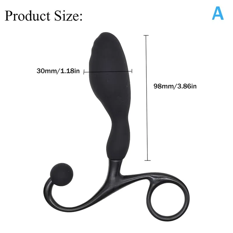 Silicone Anal Plugs Trainer Prostate Massage Butt Plugs Anal G-spot Clitoral Stimulation Anal Trainer Adult Products Sex Toys