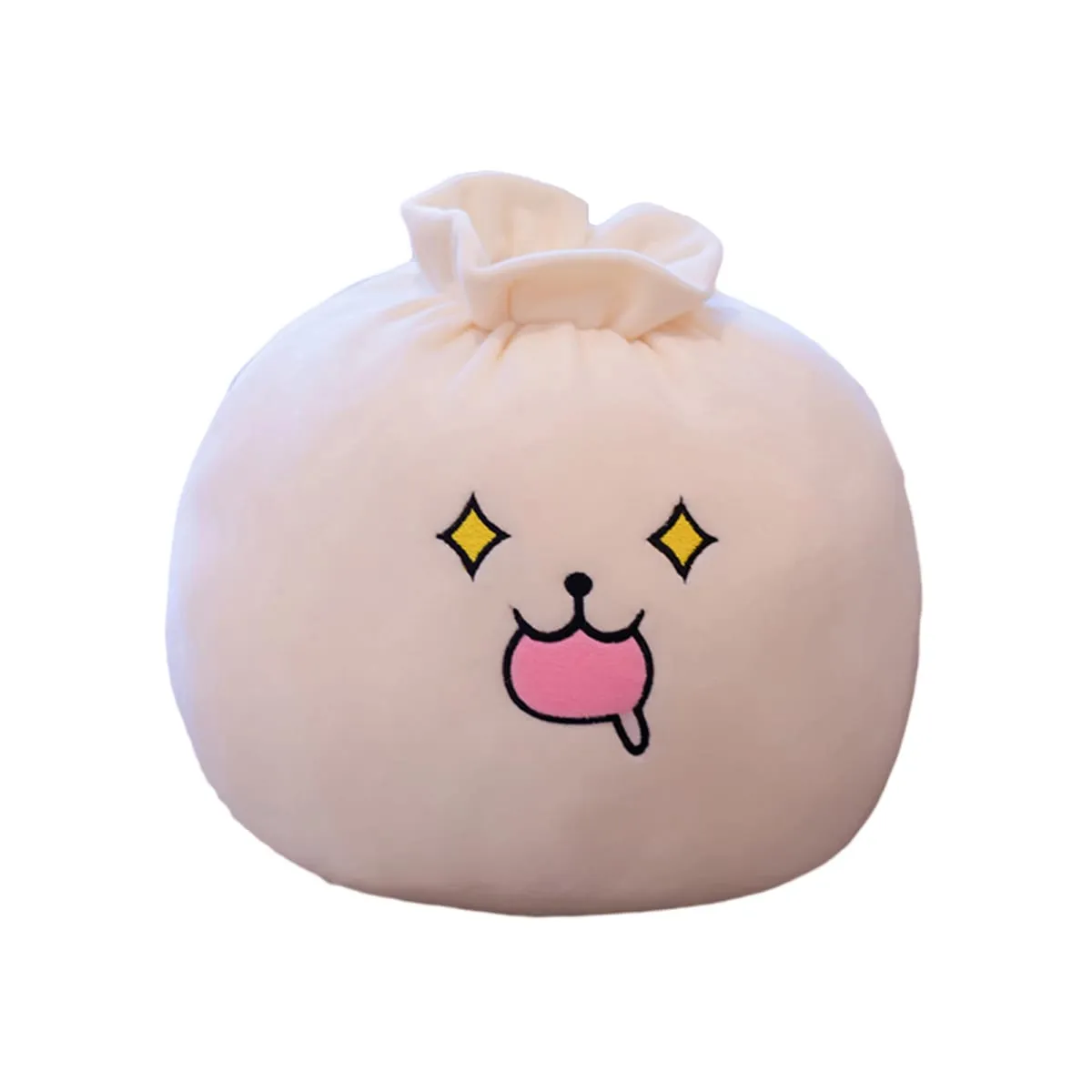 Stuffed Plush Cartoon Dumpling Plush Pillow for Car Room Office Dumpling Plush Pillow Toy Sofa Pillow Soft Back Cushion Ornament
