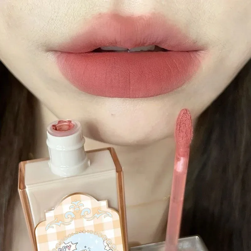 Chocolate Cloud Lip Gloss Matte Velvet Smooth Application Lip Glaze Mousse Brown Red Liquid Lipstick Makeup Lip Tint Cosmetics — image 4