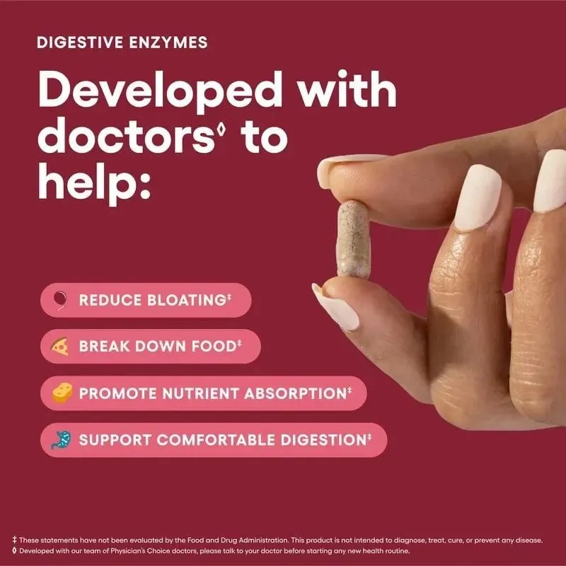 Enzimas digestivas - Saúde intestinal Multienzimas Prebióticos e probióticos orgânicos para saúde digestiva