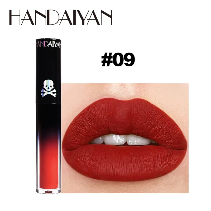 Matte Vampire Black Purple Lipstick Waterproof Long Lasting Lip Gloss Halloween Christmas Moisturizing Pigmented Lip Makeup — image 10
