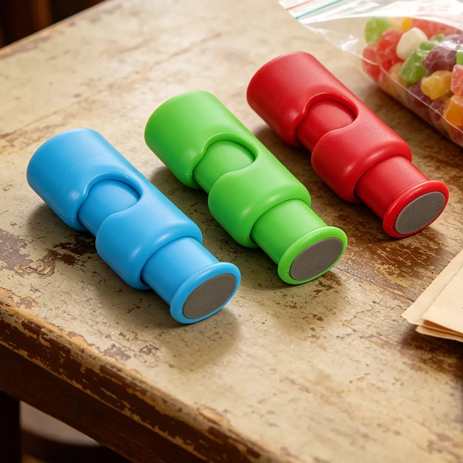 9/12 stücke Lebensmittel Dichtung Clips Mehrfarbige Squeeze Lock Clips Luftdichten Brot Tasche Sealer Für Küche Frische Lebensmittel Lagerung Snack BagClosures
