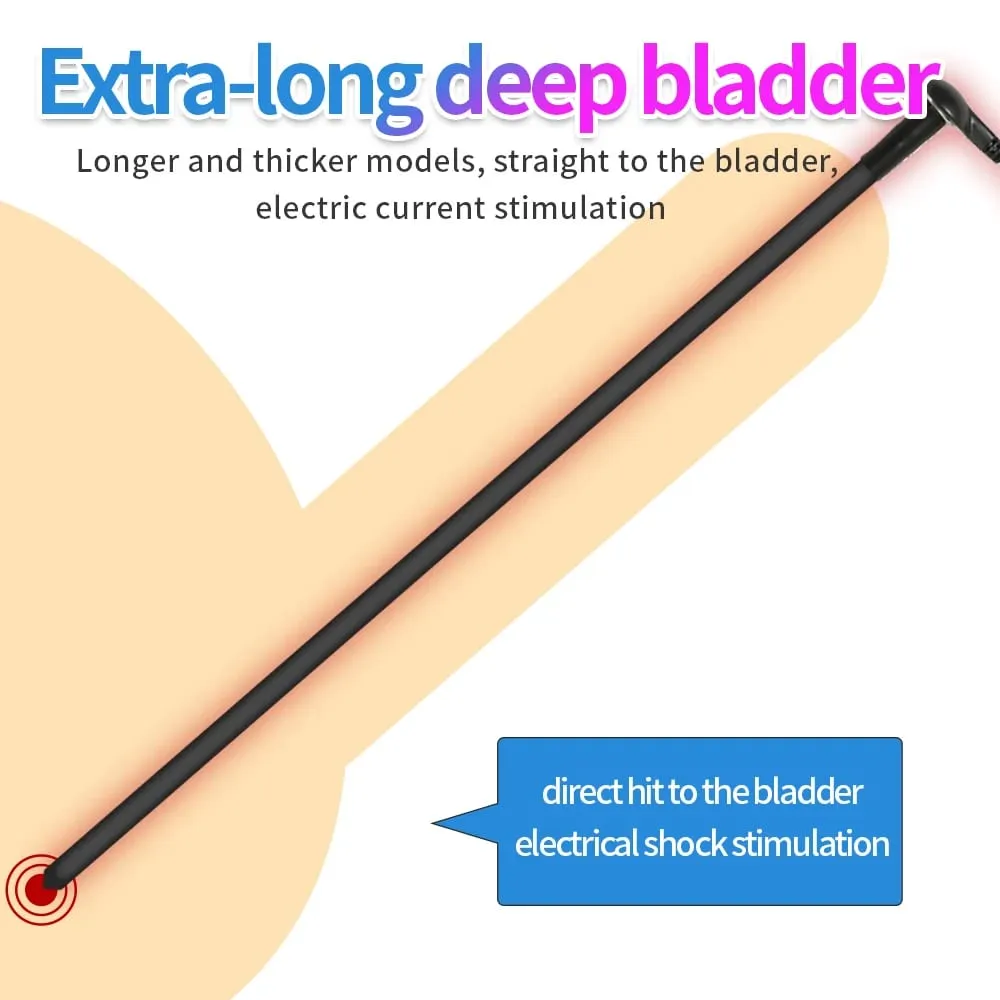 SM Electric Shock Urethra Player Metal Bead Urethral Sounding Plug Penis Ring Prostate Massage Horse Eye Rod Sex Products — image 2