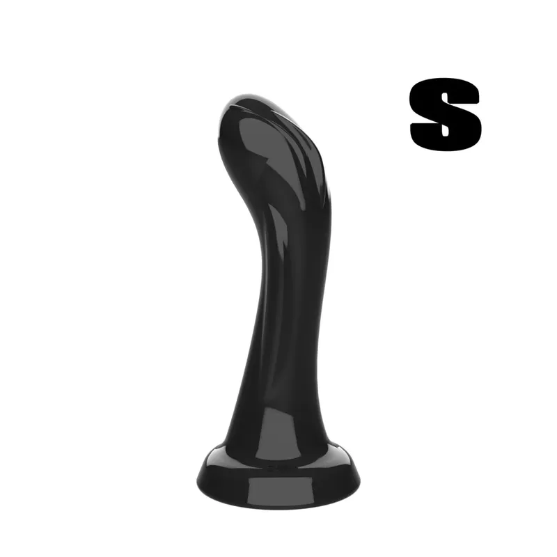 Curved Realistic Dildo with Strong Suction Cup Soft Flexible G-Spot Sex Toy for Women Men Black Purple Clear Lifelike Dillo