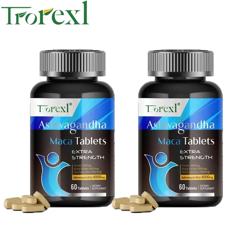 Ashwagandha & Maca Root Male Enhancing Supplement Max Strength Boost High Stamina Vitality for Men — image 8