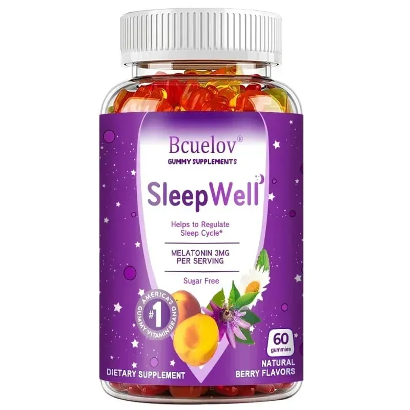 Melatonin Gummies 3 Mg - Fall Asleep Naturally Fight Insomnia Support Immunity Improve Rest Quality and Sleep Cycles — image 8