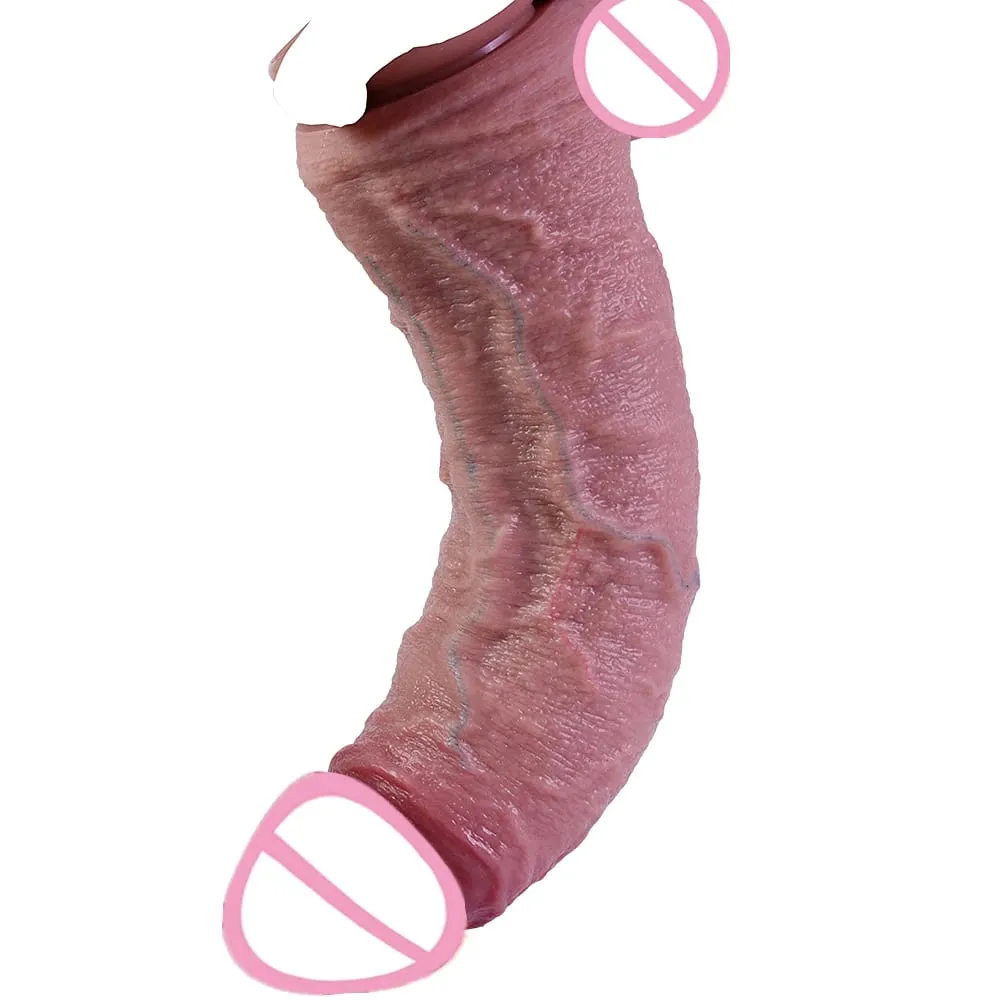 9.8cm Diam New Models Realistic Dildo Soft Silicone Penis with Suction Cup Lifelike Sex Toys for Women Vaginal Anal Masturbation