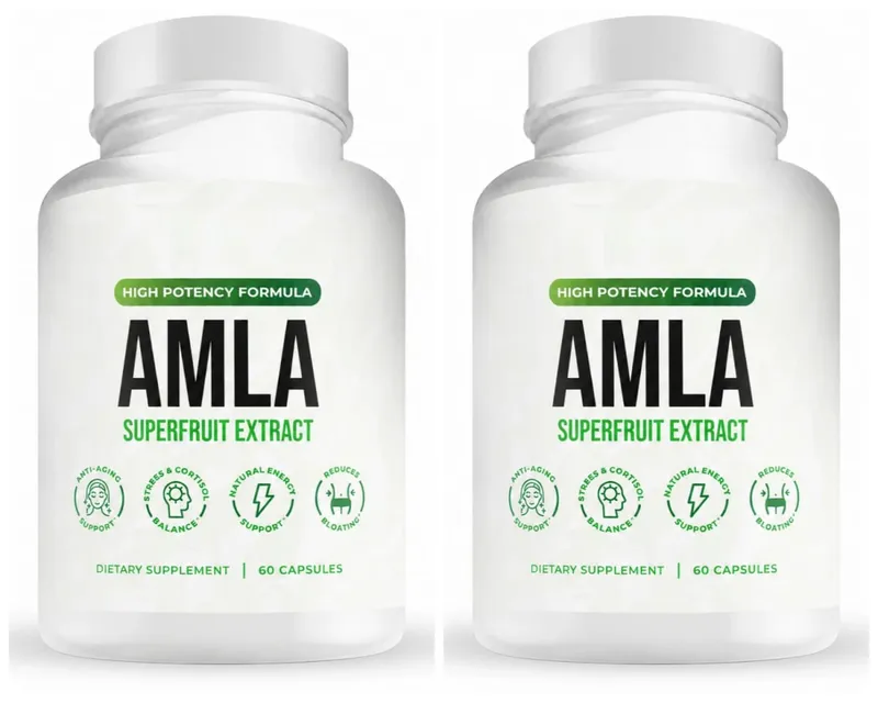 Amla Fruit Extract 1000mg Capsules Superfruit Supplement Energy Support 60 Capsules 30 Servings Vegan Non-GMO Gluten Free