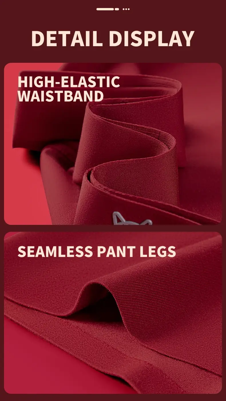 MiiOW 4Pcs Cotton Winter Men Underwear 7A Antibacterial Men's Panties Lucky Red Mens Underpants Plus Size Man Boxershorts L-5XL
