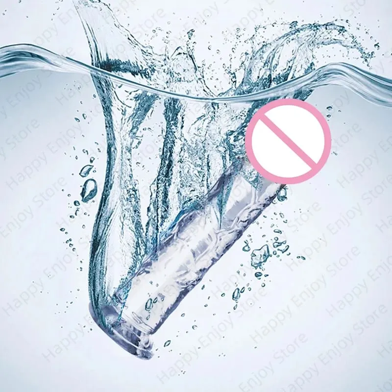 Transparent Realistic Dildo Jelly Penis Suction Cup Dildo Female Masturbator Clitoral Stimulator Big Dick Lesbian Sex Toys