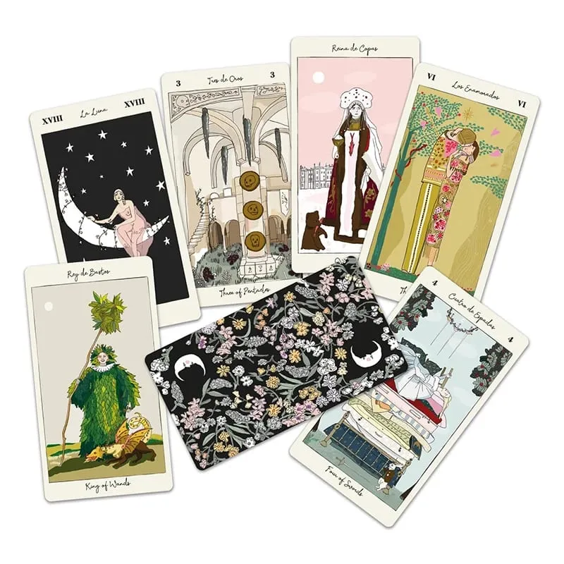 Tarot de Carlotydes Shadowland Tarot Mystery 78 Card Deck Tarot With Pdf Guidebook Beginners Divination Magic Alchemy Moon Phase — image 4