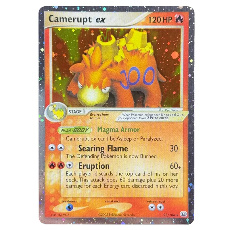 บัตรพร็อกซี โฮโลแกรม Emerald Cacturne Rayquaza ตำนานที่ซ่อนอยู่ Kyogre Crystal Guardians Alakazam Star Flareon Metagross