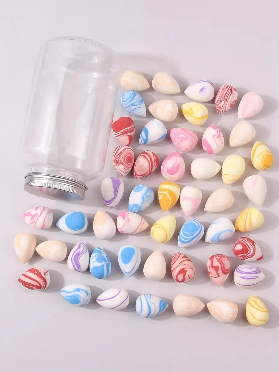 10/25/50/100-Pack Random Color & Shape Makeup Sponges Latex-Free Blending Tools for Liquid/Cream/Powder — image 5