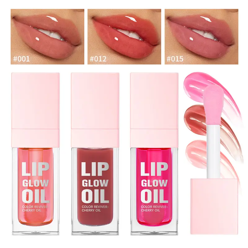 Pelembap Lip Gloss Cermin Air Lip Glaze Menyuburkan Bibir Cecair Gincu Isipadu Bibir Jelas Lip Glos Wanita Bibir Kosmetik — image 1
