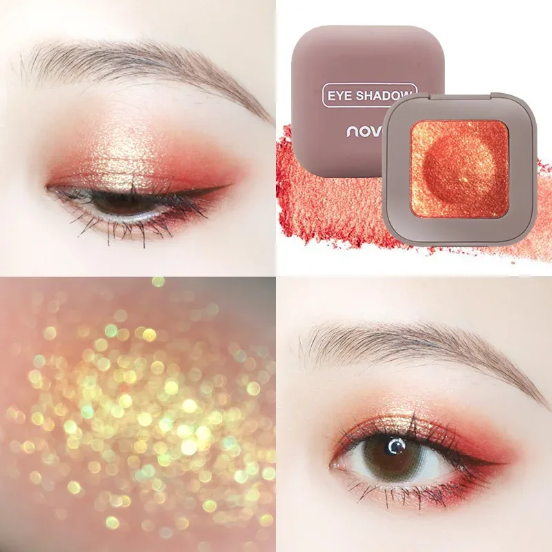 Keyboard Fingertips Cool Eye Shadow Makeup Paint Glitter Eye Shadow 3D Bare Metal Eye Shadow For Brightening Eye Makeup