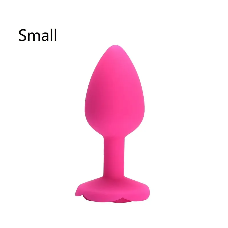 Rose Flower Siliconen Anale Kralen Butt Plug Set Kleine Medium Grote Anale Plug Sieraden Anale Trainer Dildo Anus Seksspeeltje Mannen Vrouwen Gay