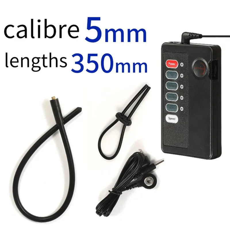 SM Electric Shock Urethra Player Metal Bead Urethral Sounding Plug Penis Ring Prostate Massage Horse Eye Rod Sex Products — image 15