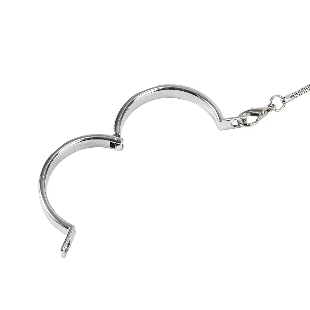 Male Ball Scrotum Stretcher metal penis lock cock Ring chain SM bondage restraint Delay ejaculation BDSM Sex Toy para sa lalaki