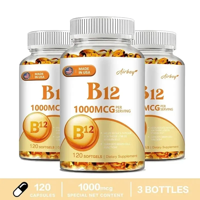 Vitamin B12 1000mcg - Benefits Brain & Heart Function Memory Learning Helps Boost Natural Energy — image 9