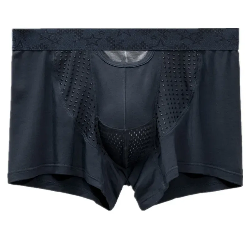 Nam Võ Sĩ Quần Short Đẩy Lên Quần Lót Modal Pantie Người Thoáng Khí Từ Băng Lụa Viên Đạn Tách Túi Quần Lót Cueca