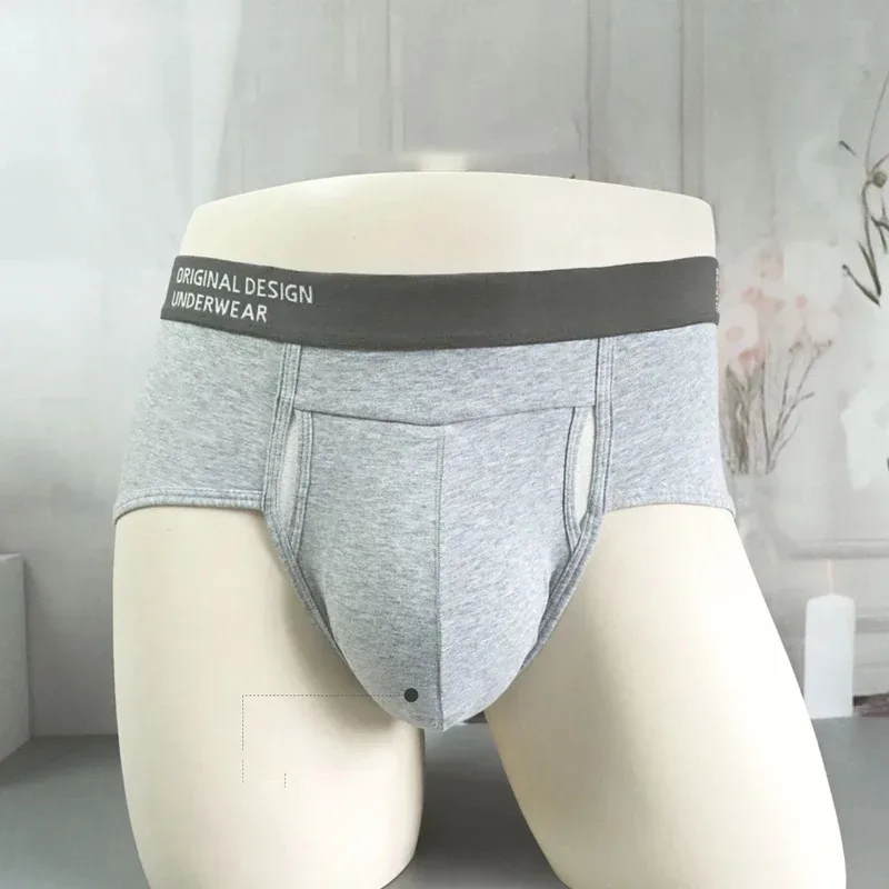 Men's Cotton Briefs High Quality Comfortable Underpants Breathable Soft Underwear Male Large Size U Bulge Pouch Panties Cueca