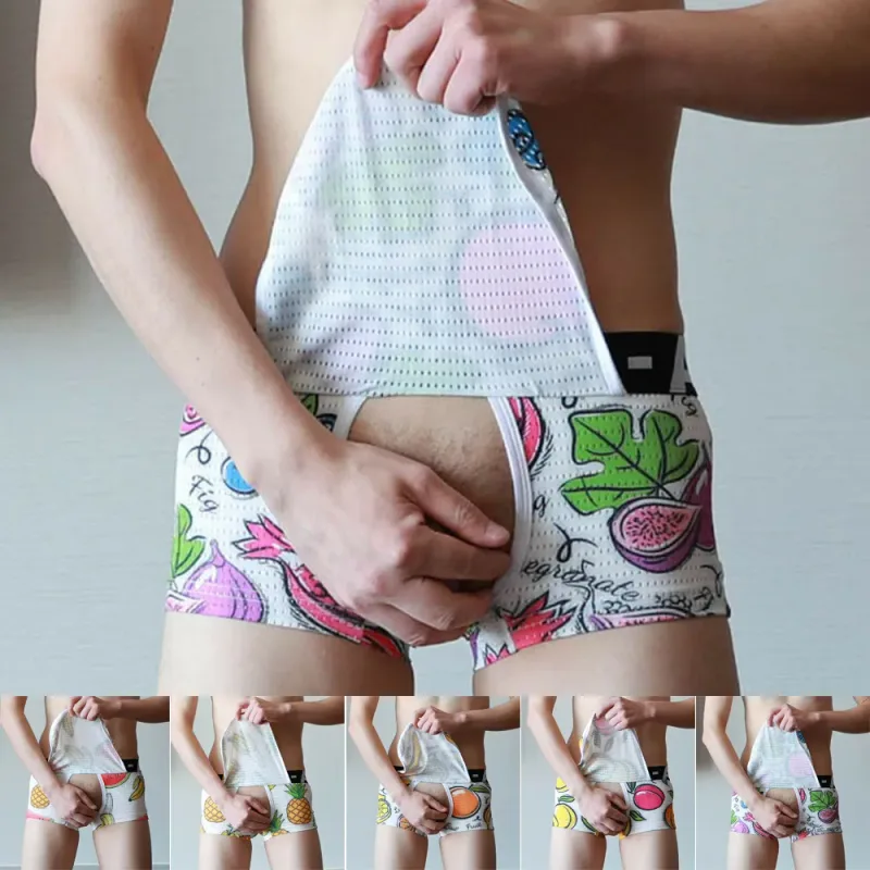 Boxershorts Onderbroeken Ondergoed Slips Kleding Katoen + Spandex Open Gloednieuw Mode Stijlvol aanbod Geschikt