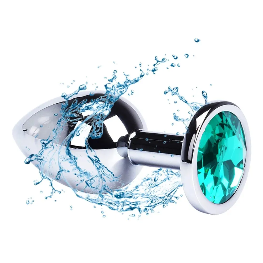 Stainless Steel Anal Plug Butt Plug With Jewelry Colorful Crystal Anus Plug Adults Sex Toys for Men Women Gay Adult Game Sex Toy
