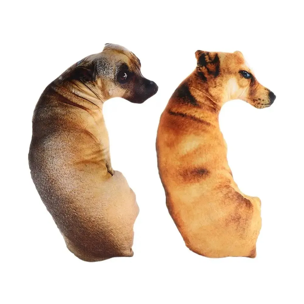Toy 3D Lifelike Animal Throw Pillow Soft Plush Dog Pillow Creative Cushion Office