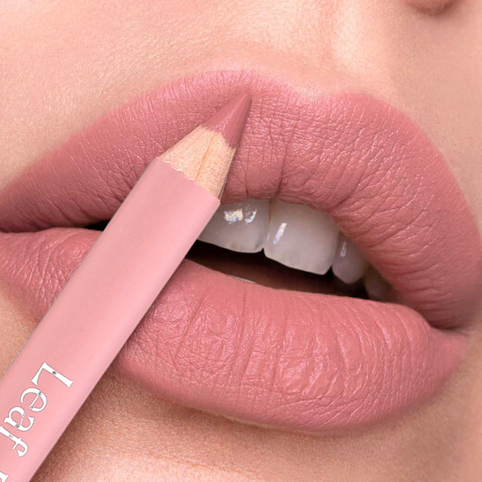 Pensil Lipliner Matte 12 Warna Lipstik Noda Menepuk Tahan Air Lip Liner Merah Muda Nude Alami Garis Besar Riasan Kontur Bibir