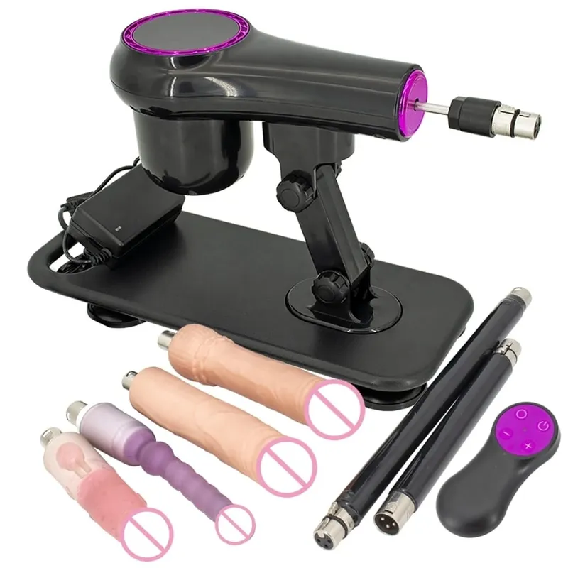 Portable Sex Machine Adjustable Speed Angle Automatic Wireless Control for Woman Man Masturbating Pumping Gun Sex Toys