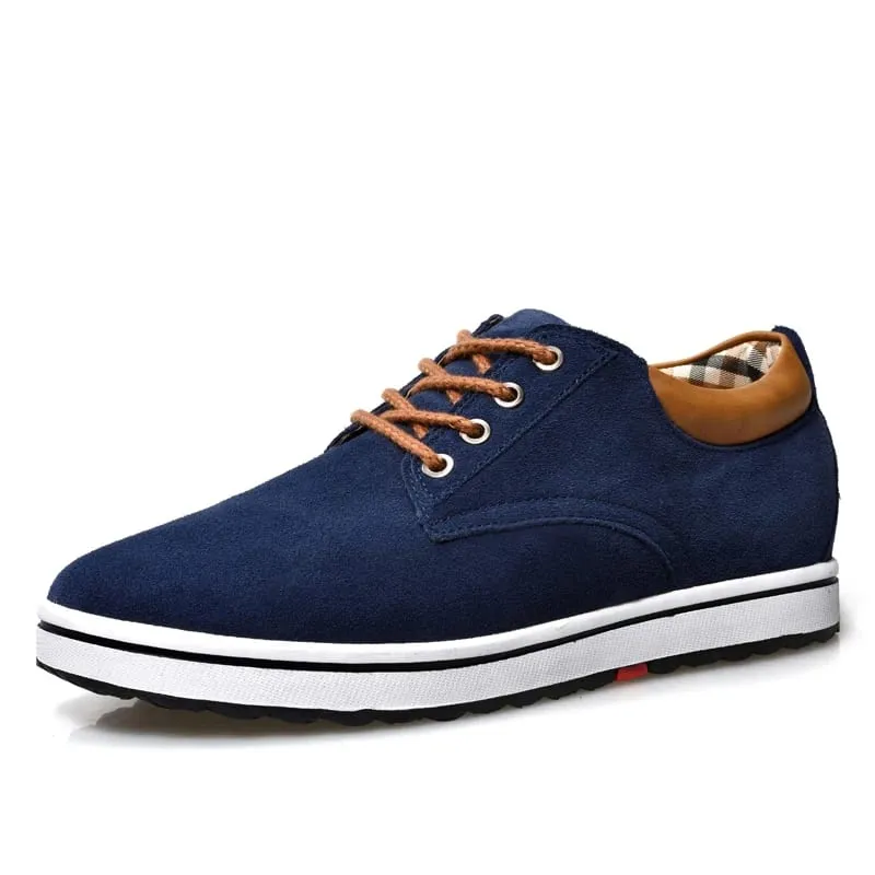 Booster Shoes Lift Men Elevator Sneakers Height Increase Insole 6CM Sport Black Blue Brown — image 8