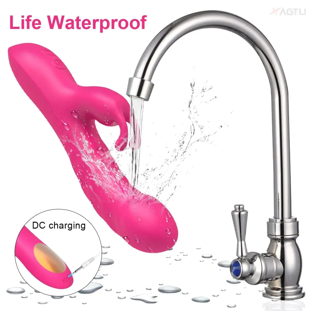 G Spot Rabbit Vibrator for Women Nipple Clitoris Stimulator Powerful Dildo Vagina Massager Adults Masturbator Female Sex Toy