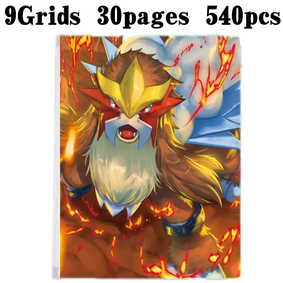 9 Pocket 540 Cards Collection Album Holder Binder Folder Fit For Pokemon YuGiOh TCG Game Sports Football Anime Card Storage