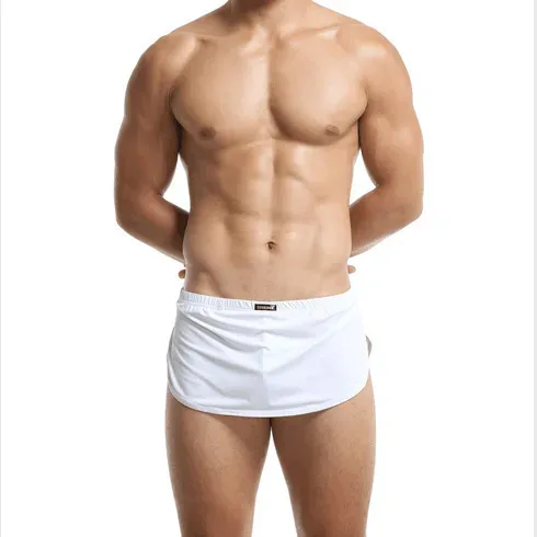 Front and rear independent two-piece silky pajama pants wholesale and foreign trade agency men's home underwear