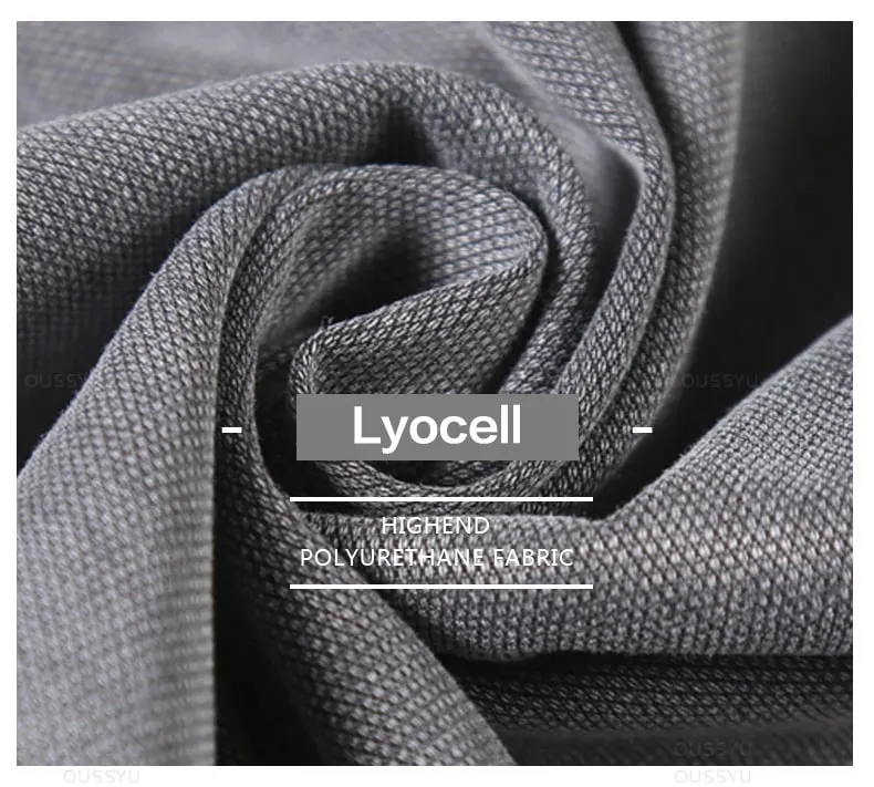 Summer Soft Lyocell Fabric Men's Jeans Thin Loose Straight Pants Drawstring Elastic Waist Korea Casual Trousers Plus Size M-5XL — image 9