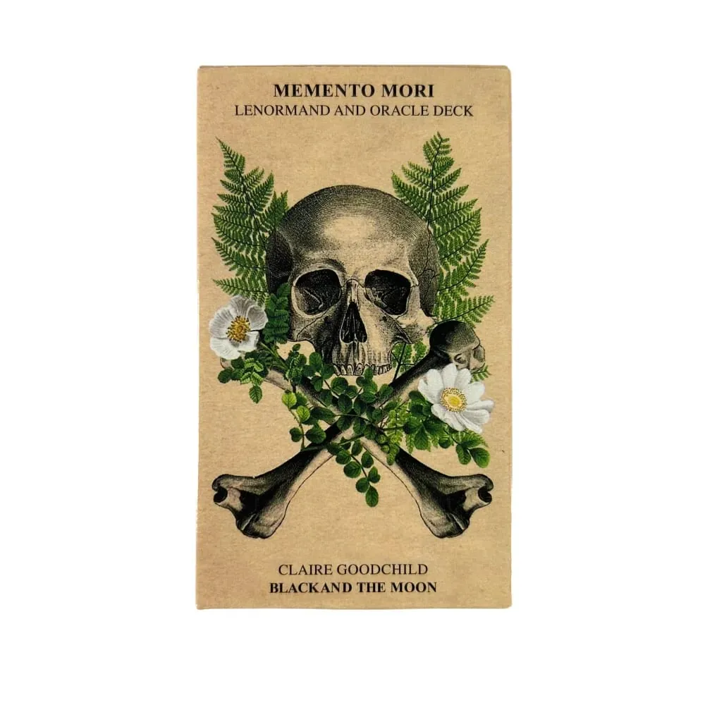 1pc Memento Mori Lenormand And Oracle Deck English Board Game Playing Cards